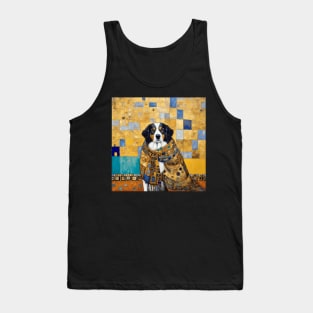 Klimt Dog with Colorful Shawl Tank Top